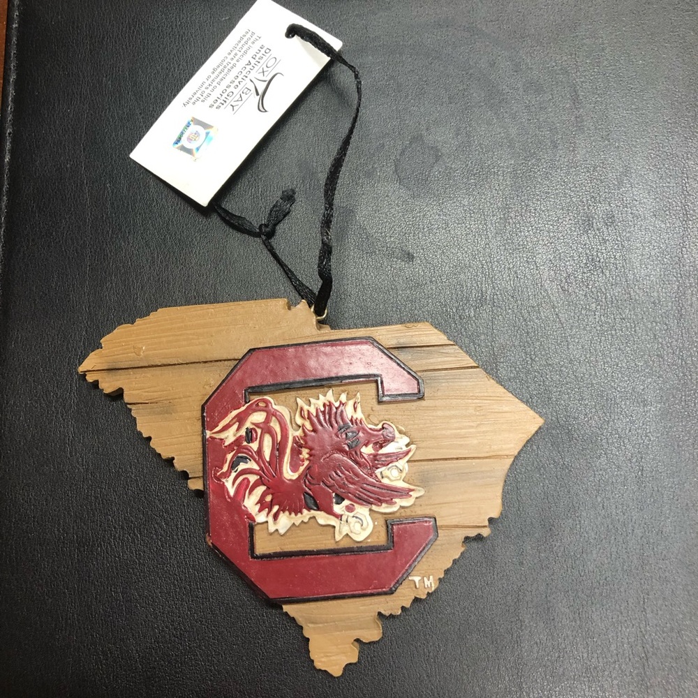 USC Gamecocks State Christmas Ornament - Picture 1 of 2